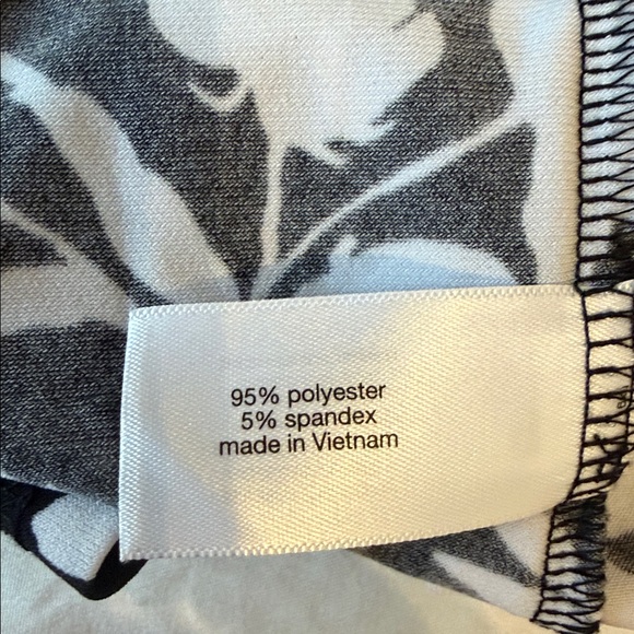 Lane Bryant Black and White Floral Wrap Midi Dress - Picture 11 of 11